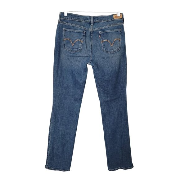 Levis 505 Straight Leg Jeans Womens Size 8L Blue Denim - Picture 2 of 9